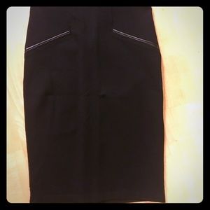 Black pencil skirt